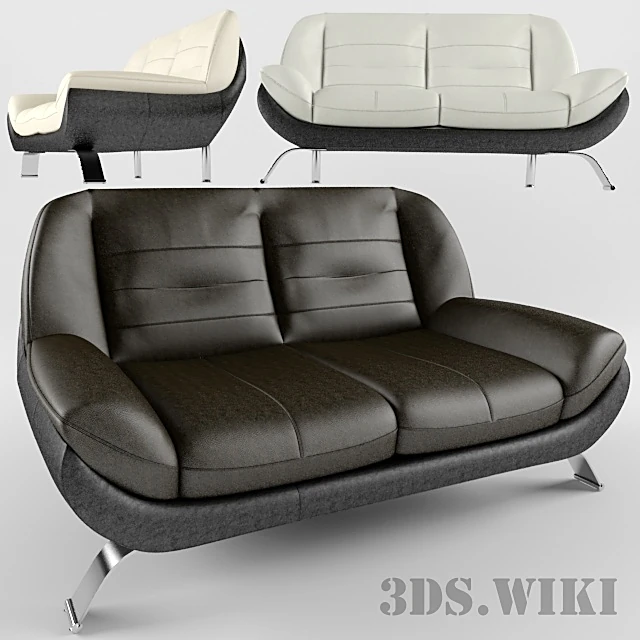 2-seater Sofa Mello by Gala Collezione