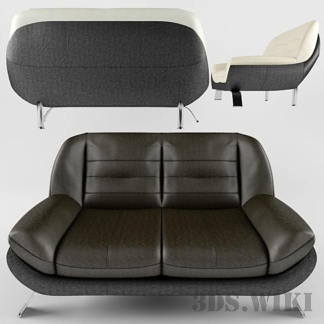 2-seater Sofa Mello by Gala Collezione (2)