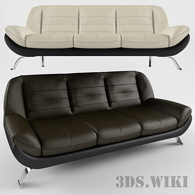 3-seater Sofa Mello by Gala Collezione