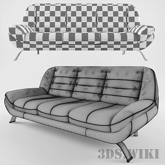 3-seater Sofa Mello by Gala Collezione (5)