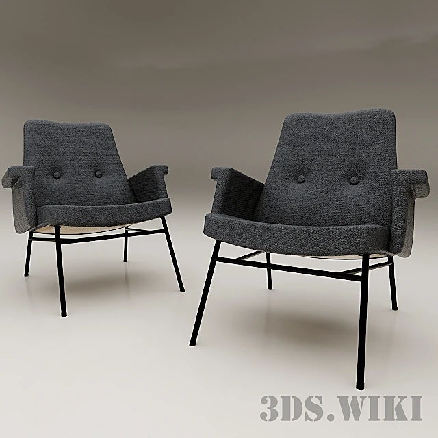 Armchair SK660 by Pierre Guariche (2)
