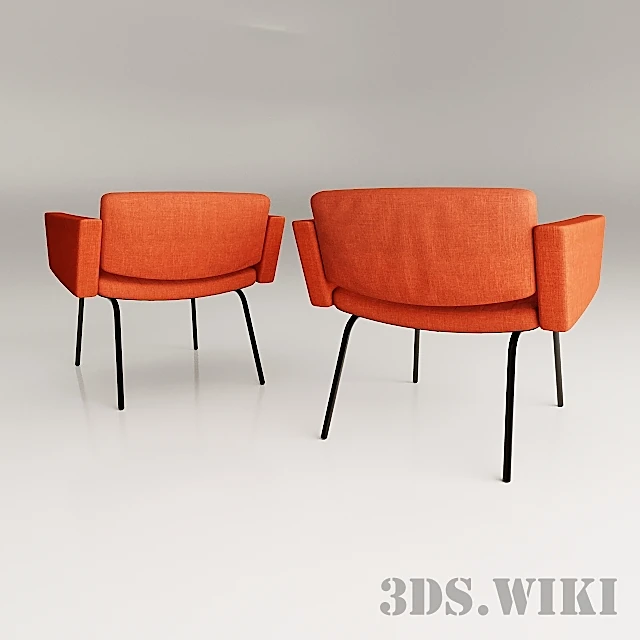 Armchairs Council by Pierre Guariche by Meurop (2)