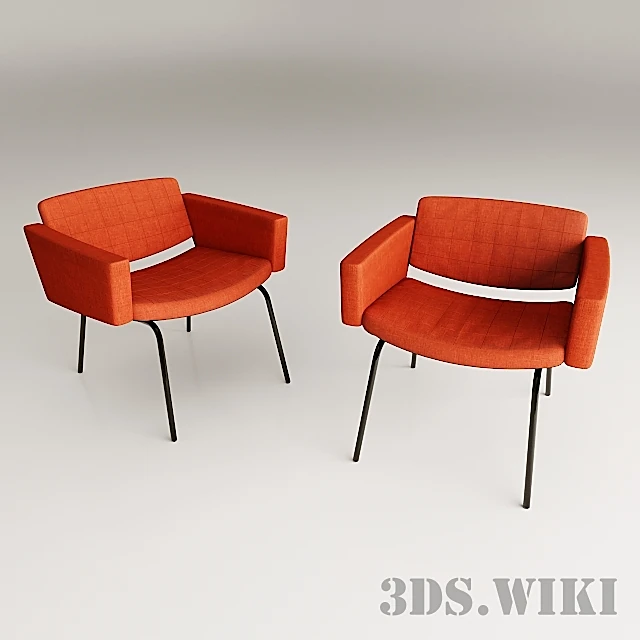 Armchairs Council by Pierre Guariche by Meurop (3)