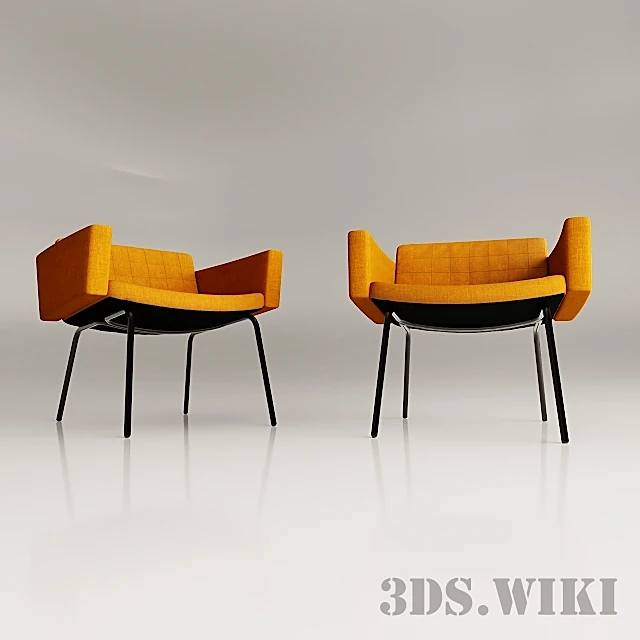 Armchairs Council by Pierre Guariche by Meurop (4)
