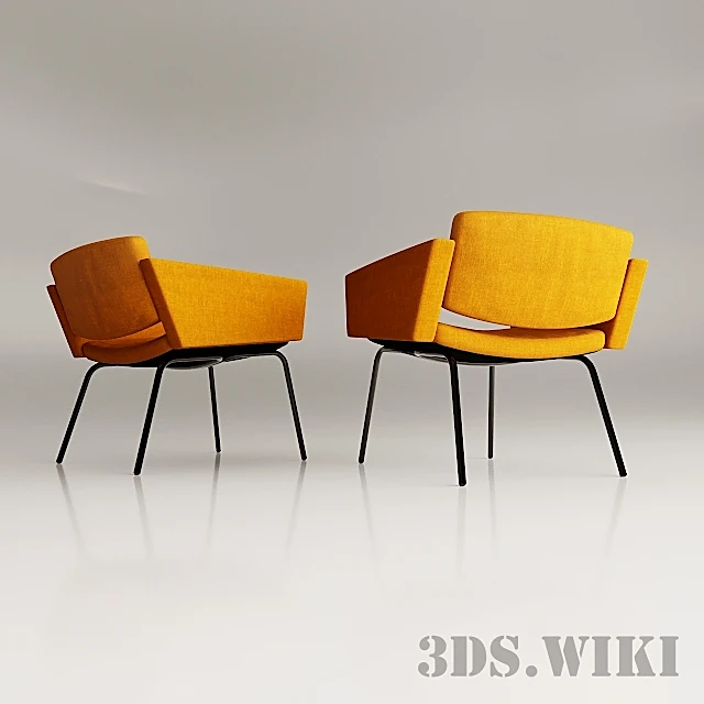 Armchairs Council by Pierre Guariche by Meurop (5)
