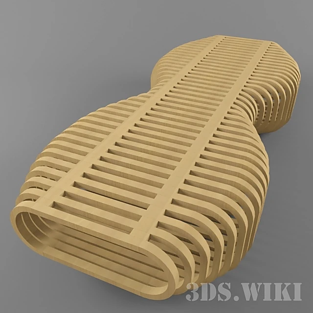 Wooden Bench by Alexandre Moronnoz (5)