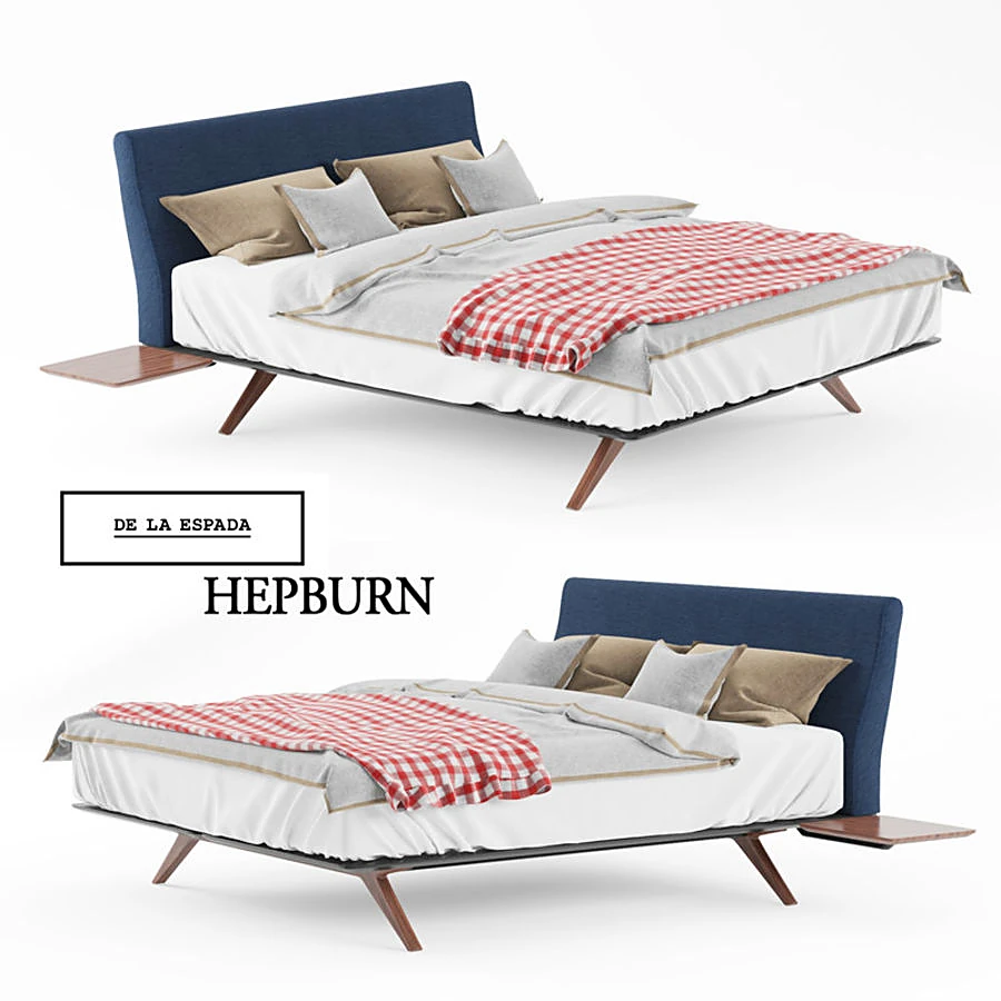 Modern Bed Hepburn by De La Espada