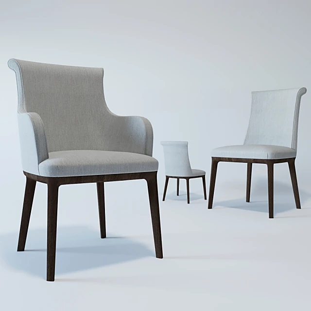 Armchair and Chair Set Diva by Poltrona Frau