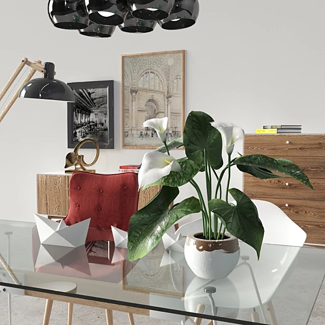 Table + Chair / Sideboard & Chest of Drawer / Other / Decorative set / Floor lamp 2
