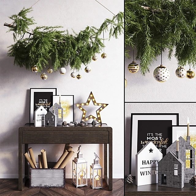 Sideboard & Chest of Drawer / Decorative set 1