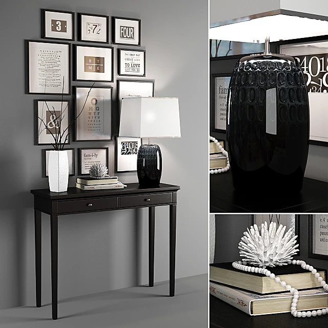 Sideboard & Chest of Drawer / Decorative set 1