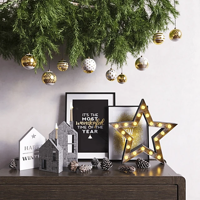 Sideboard & Chest of Drawer / Decorative set 2