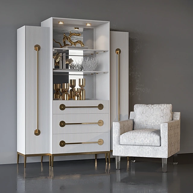 Display Cabinet At The Carlyle by John Richard