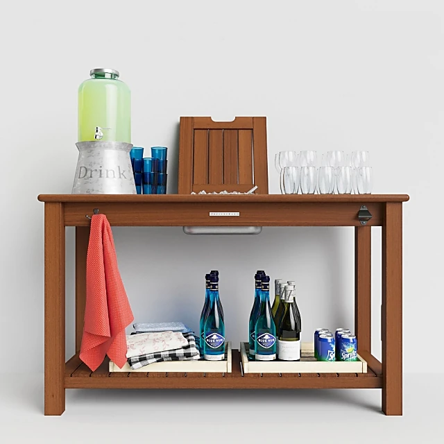 Sideboard & Chest of Drawer / Decorative set 1