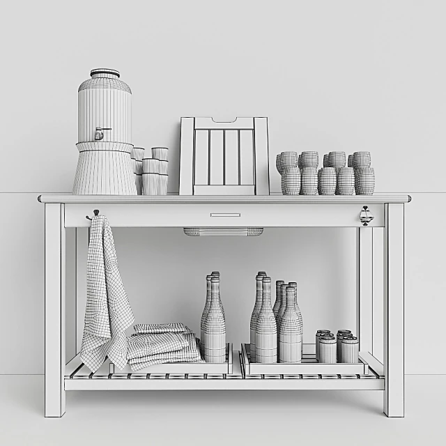 Sideboard & Chest of Drawer / Decorative set 3