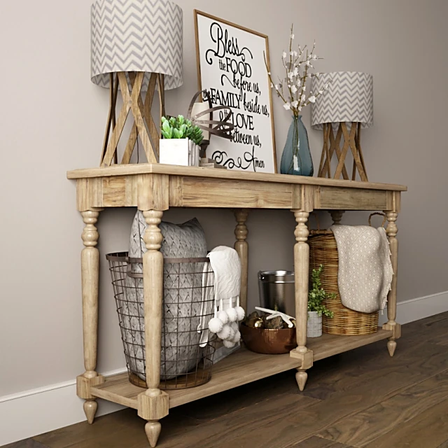 Sideboard & Chest of Drawer / Decorative set 3