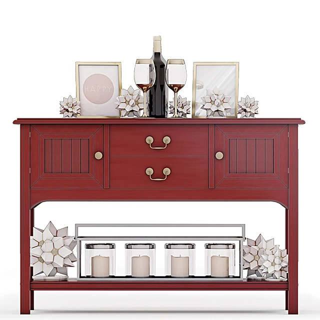 Sideboard & Chest of Drawer / Decorative set 1