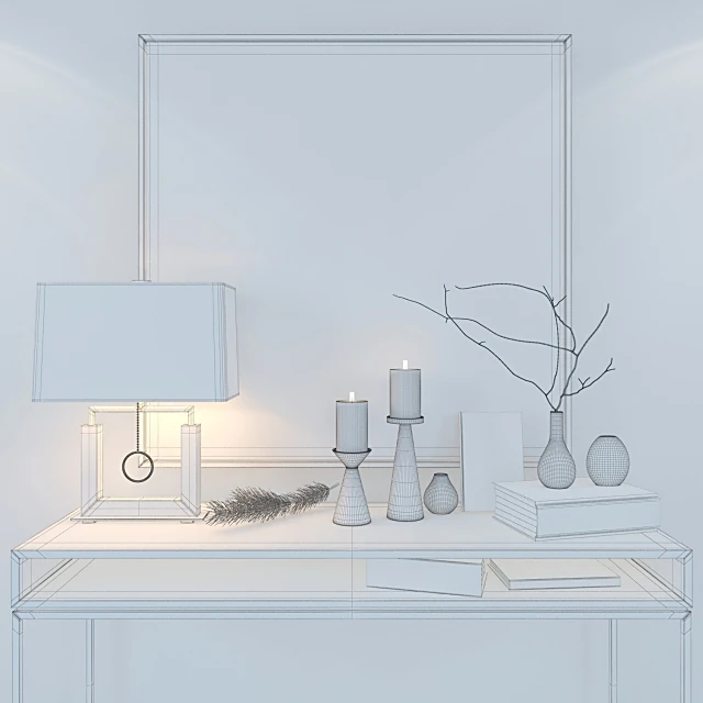 Sideboard & Chest of Drawer / Decorative set 3