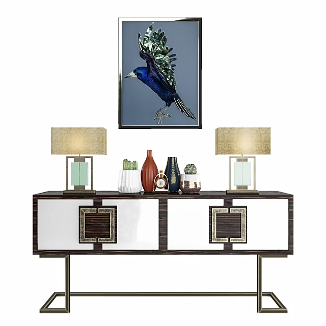 Sideboard & Chest of Drawer / Decorative set 1