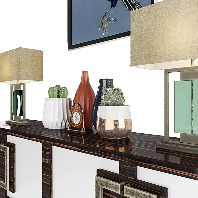 Sideboard & Chest of Drawer / Decorative set 2