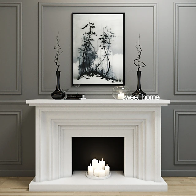 Decorative set / Fireplace 1