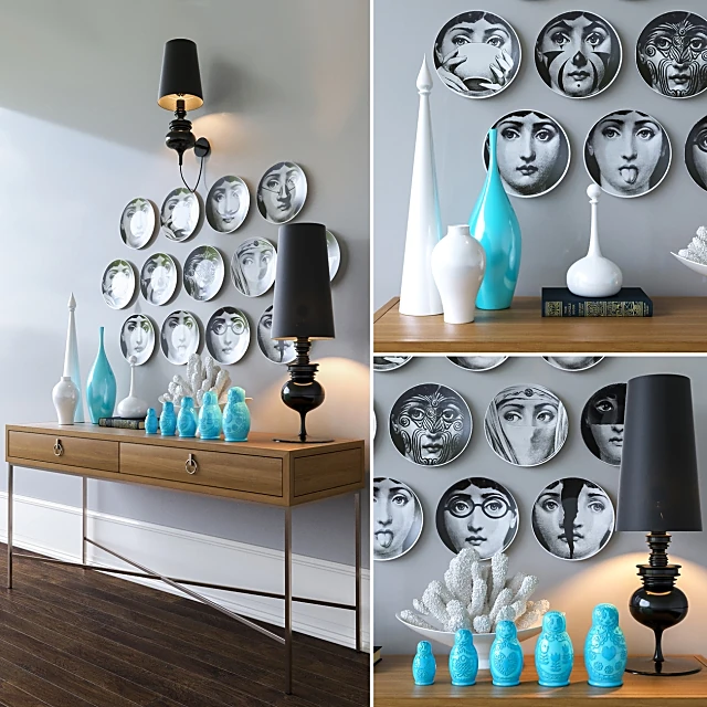 Sideboard & Chest of Drawer / Decorative set 1