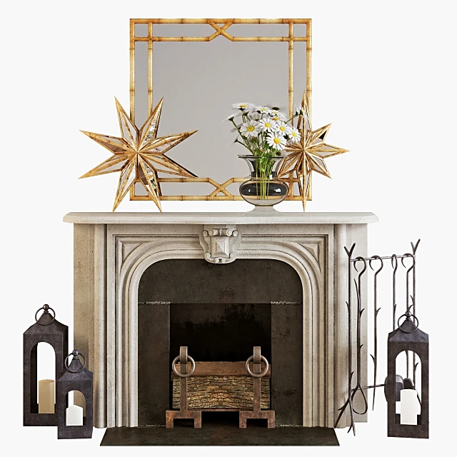 Decorative set / Fireplace 1