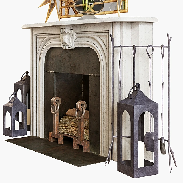 Decorative set / Fireplace 3