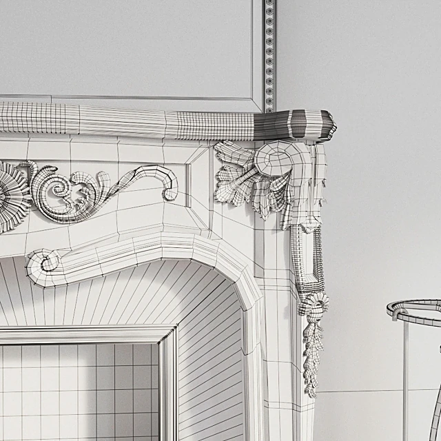 Decorative set / Fireplace 3