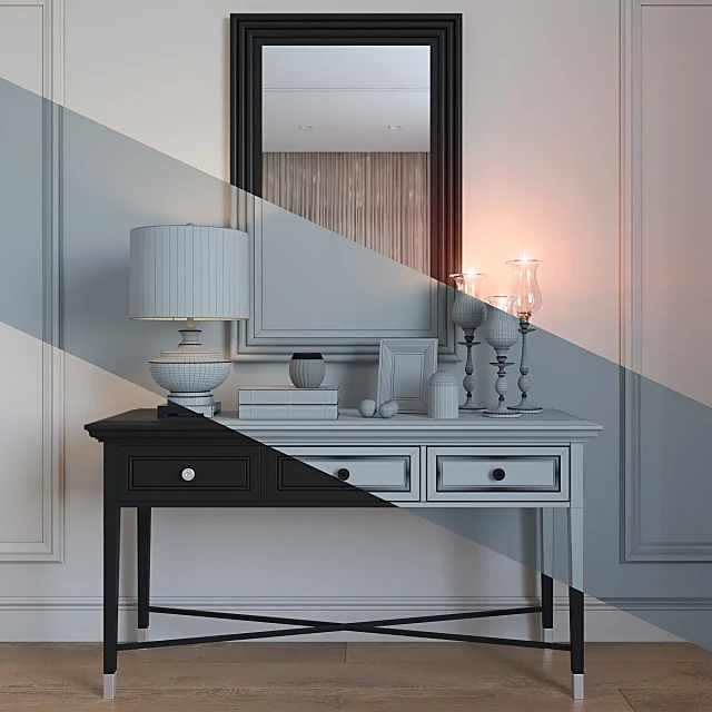 Sideboard & Chest of Drawer / Decorative set 1