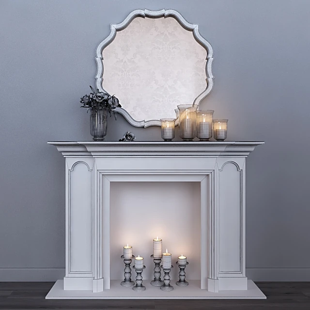 Decorative set / Fireplace 3