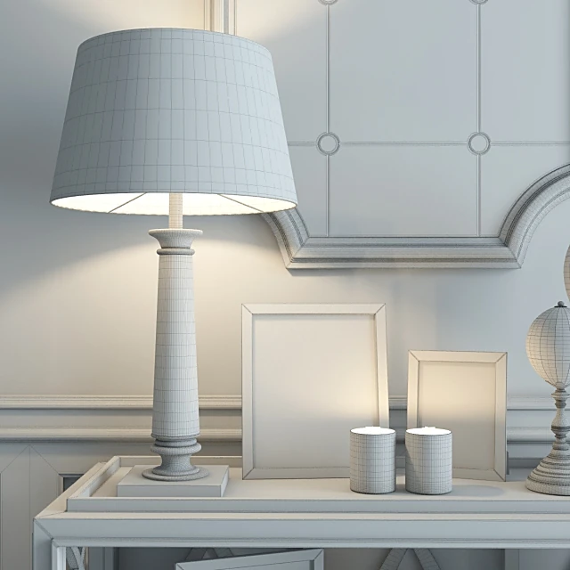 Sideboard & Chest of Drawer / Decorative set / Table lamp 3