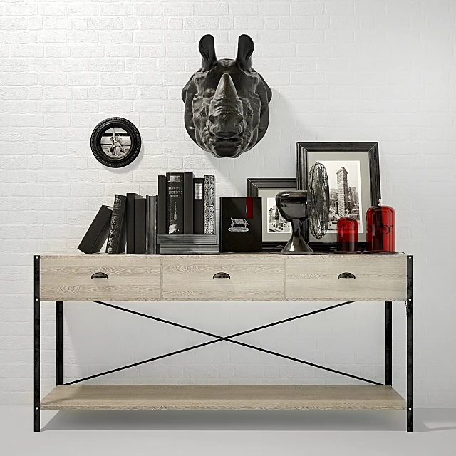 Sideboard & Chest of Drawer / Decorative set / Kitchen appliance 1