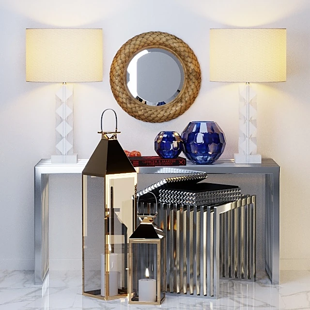 Sideboard & Chest of Drawer / Decorative set / Table lamp 1