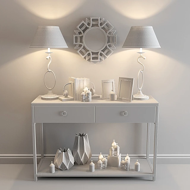 Sideboard & Chest of Drawer / Decorative set 2