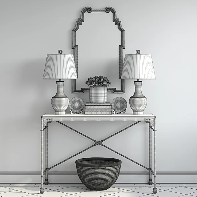 Sideboard & Chest of Drawer / Decorative set 3