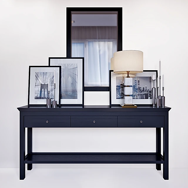 Sideboard & Chest of Drawer / Decorative set / Table lamp 2