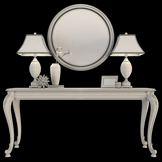 Tables / Sideboard & Chest of Drawer / Decorative set / Table lamp 3