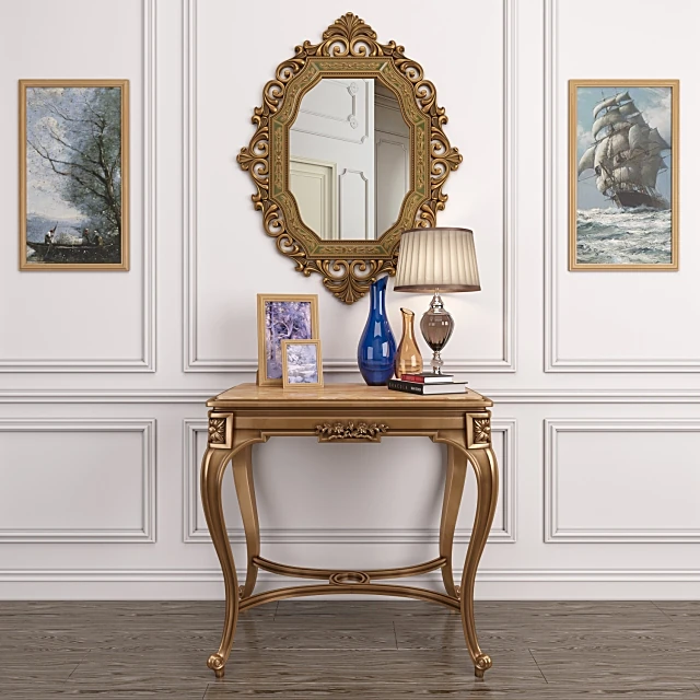 Sideboard & Chest of Drawer / Table lamp 1