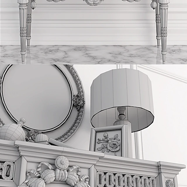 Sideboard & Chest of Drawer / Decorative set 3