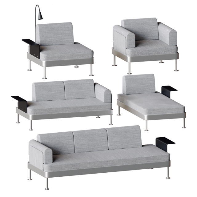 Método Exención Observación Sofas and armchairs IKEA Delaktig - Download the 3D Model (9611) |  zeelproject.com