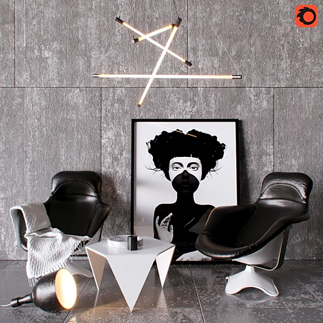 Decorative set / Ceiling lamp 1