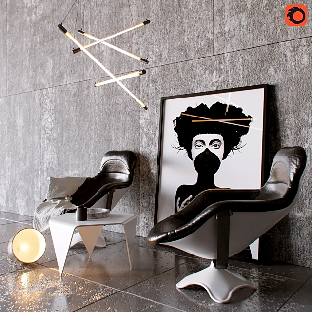 Decorative set / Ceiling lamp 3