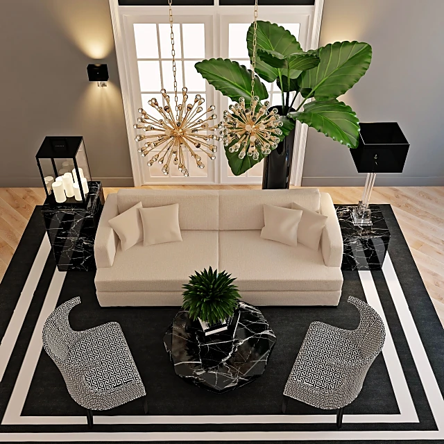 Table + Chair / Decorative set 1