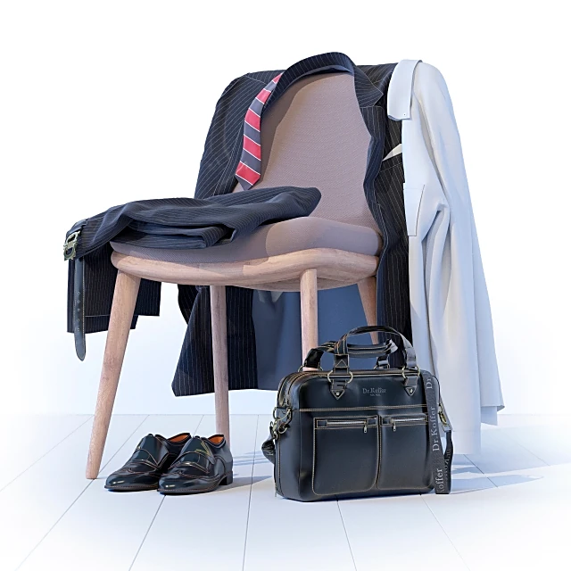 Business Attire Set Leather Bag by Dr.Koffer