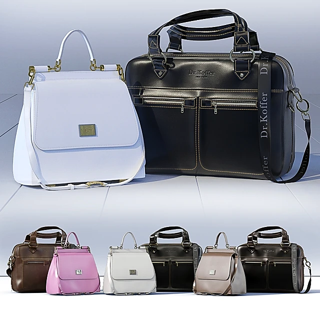 Bag Set Dr.Koffer Business Briefcase and Dolce Gabbana Handbag (2)