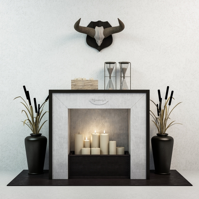 Decorative set / Fireplace 1