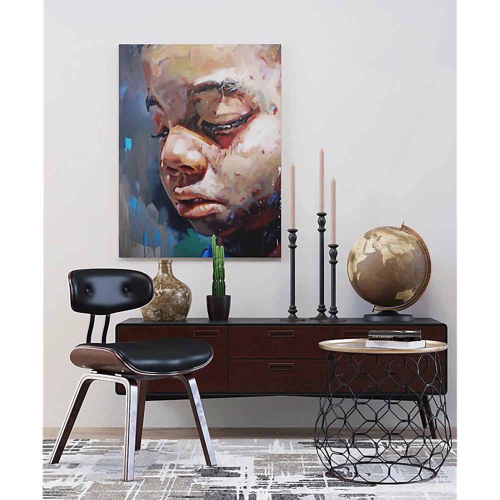 Chest of Drawers with Dark Wood and Modern Style