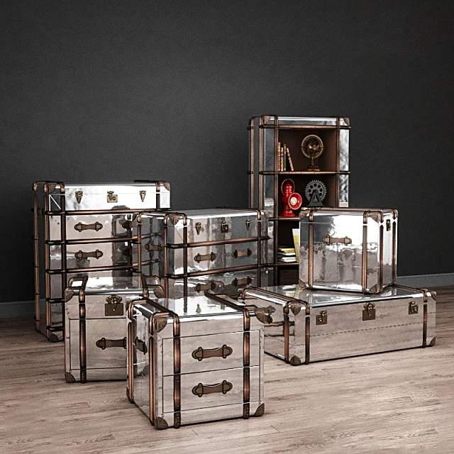 Trunk Furniture Set Richards by RH (2)