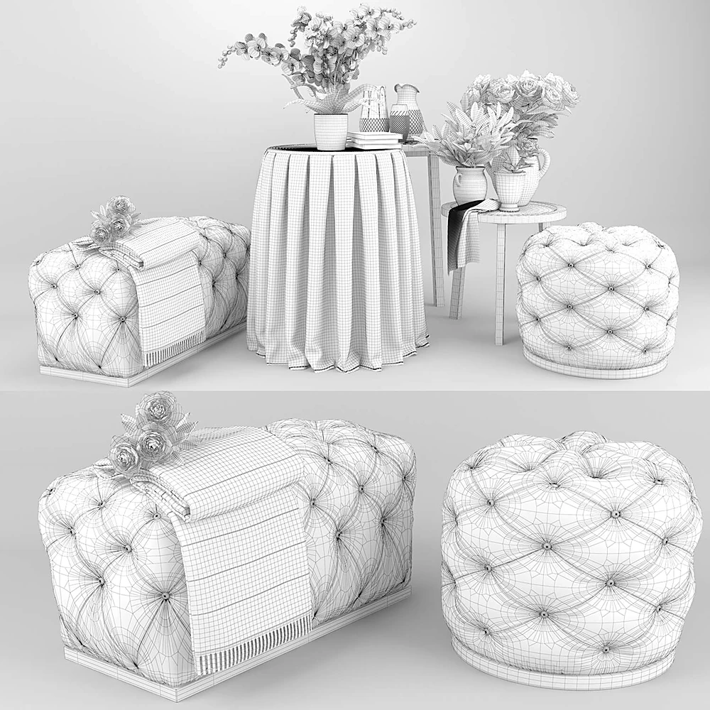 Tables / Armchairs / Plants 5